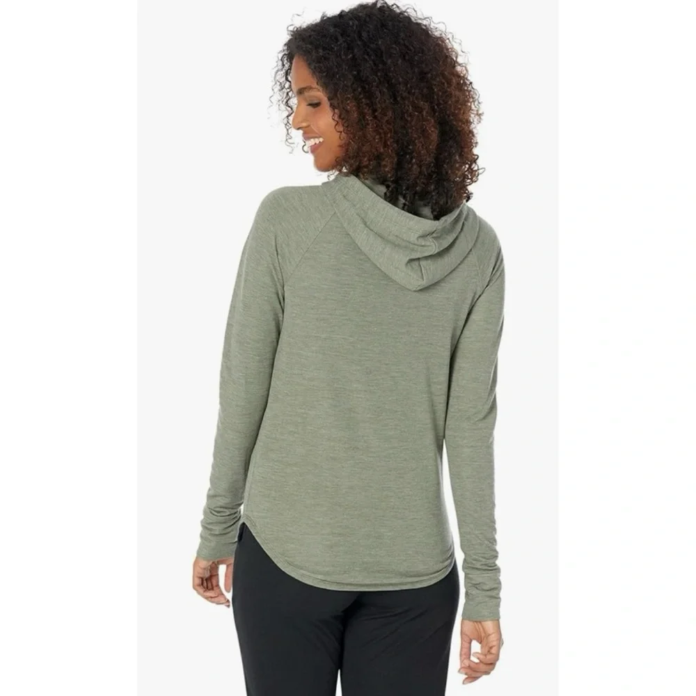 THE NORTH FACE • Thyme Heather Westbrae Knit Pullover Hoodie, L - Picture 2 of 15